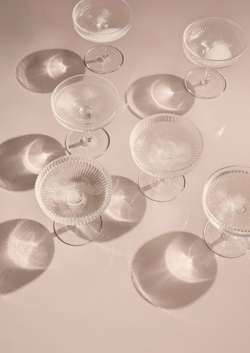Ripple Champagne Saucer / 2 Pcs